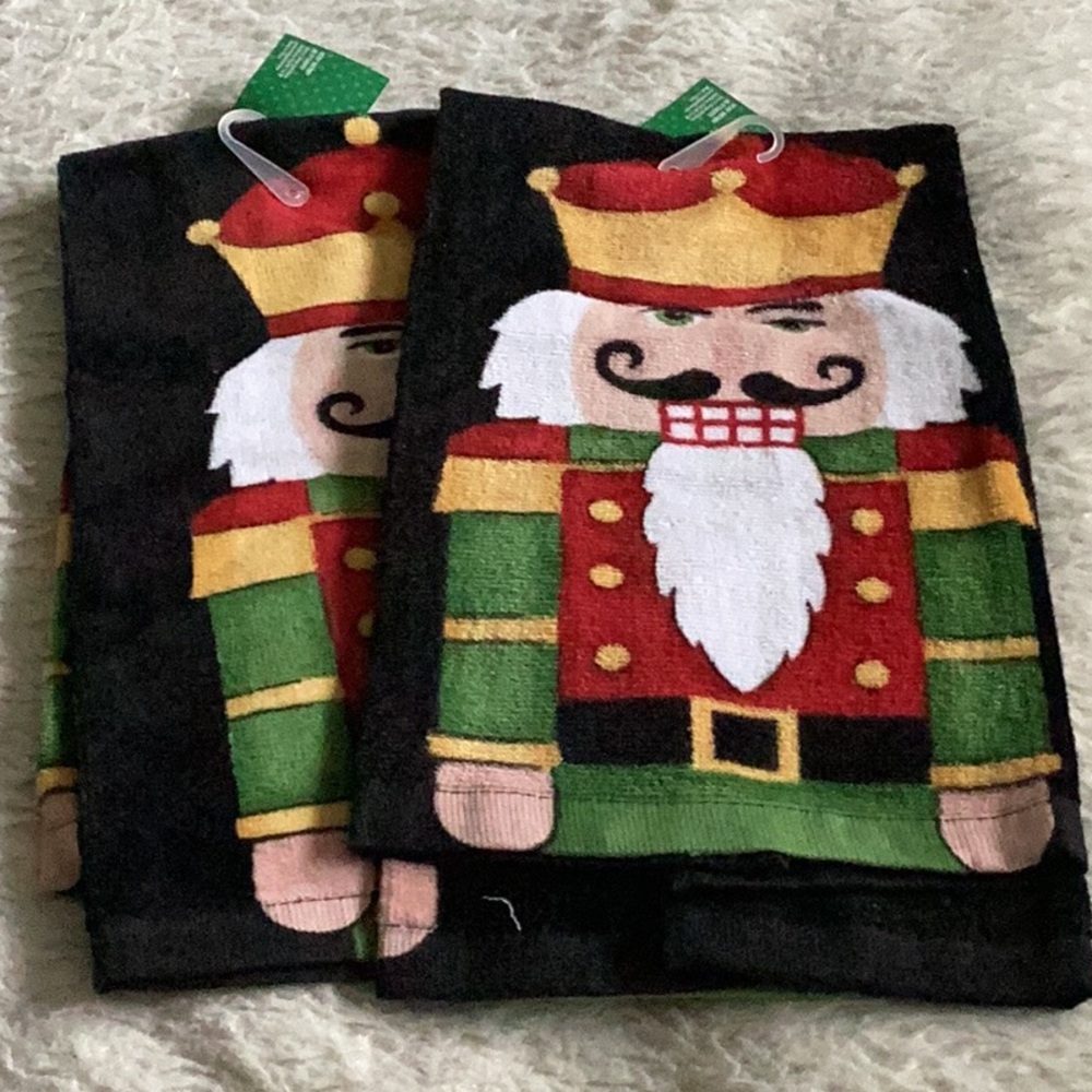 Nutcracker dish towels - set of 2